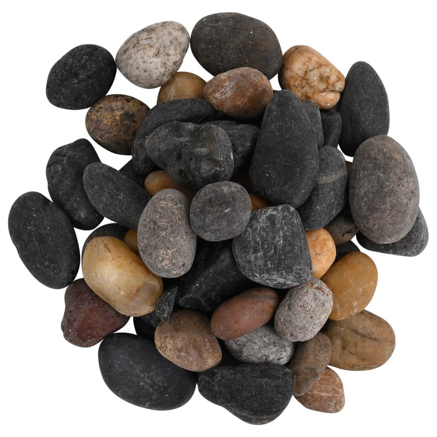 Kiezelstenen gepolijst 5-8 cm 10 kg meerkleurig