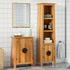 2-piece Bathroom Cabinet Set solid pine wood