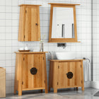 4-Piece Bathroom Cabinet Set Solid Pine Wood