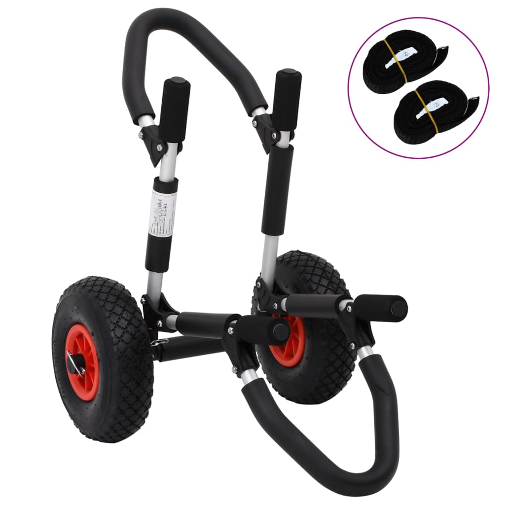 Sup Trolley Voor Surfplank Inklapbaar 45 Kg Aluminium 1 67 x 46 x 55 cm