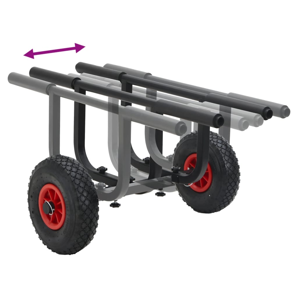 Kajaktrolley 90 Kg Aluminium 1 80 x 65 x 41 cm