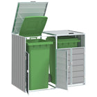 Containerberging 2 containers 144x81x113 cm staal grijs
