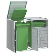 Containerberging 2 containers 144x81x113 cm staal grijs