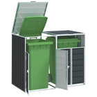 Containerberging 2 containers 144x81x113cm staal antraciet