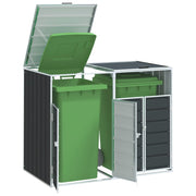Containerberging 2 containers 144x81x113cm staal antraciet