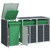 Containerberging 3 containers 216x81x115cm staal antraciet