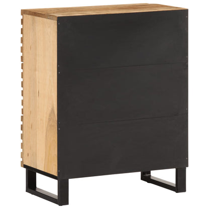Dressoirs 2 st 60x34x75 cm massief ruw mangohout