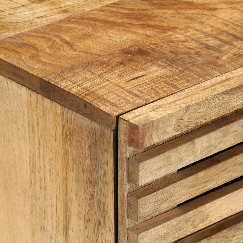 Dressoirs 2 st 60x34x75 cm massief ruw mangohout