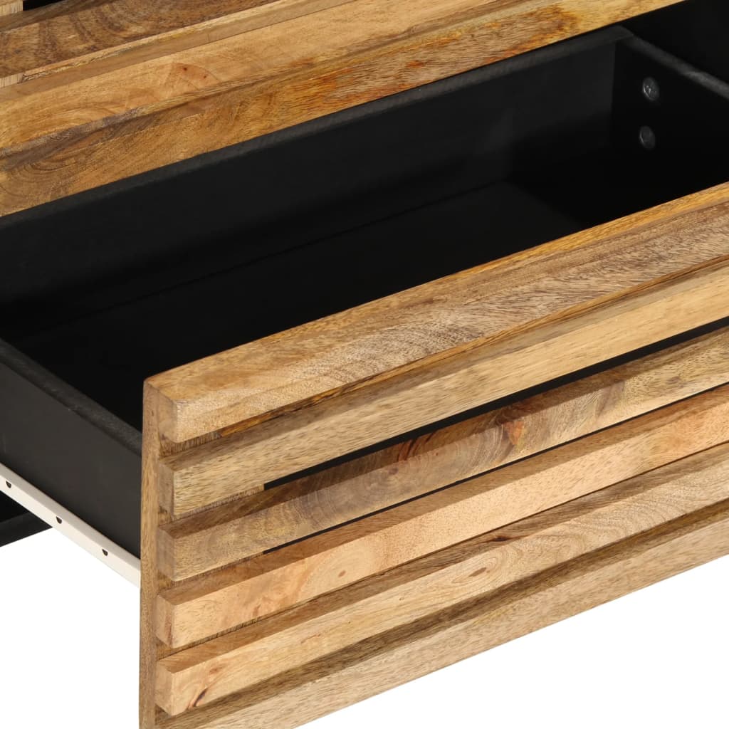 Dressoirs 2 st 60x34x75 cm massief ruw mangohout