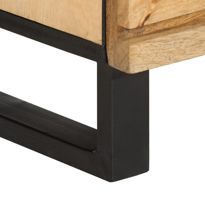 Dressoirs 2 st 60x34x75 cm massief ruw mangohout