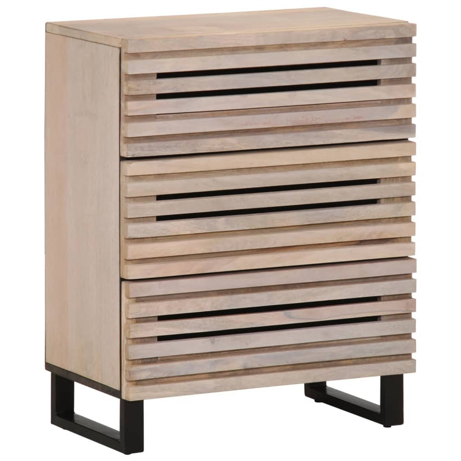 Dressoirs 2 st 60x34x75 cm massief mangohout