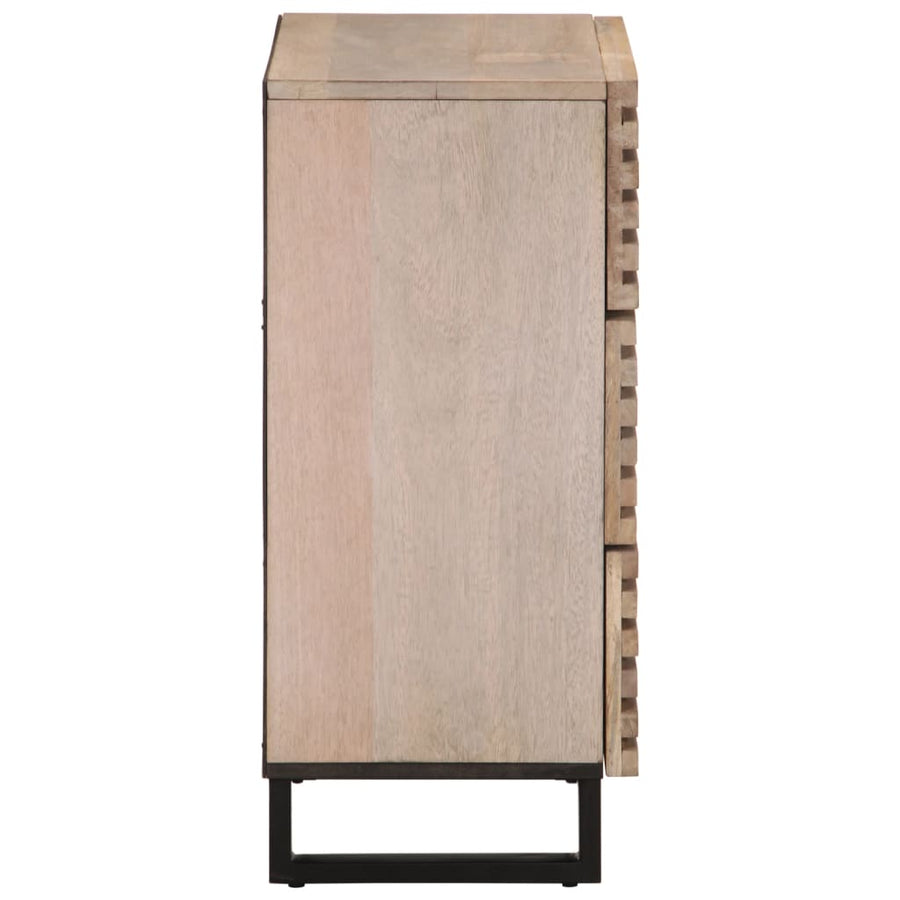 Dressoirs 2 st 60x34x75 cm massief mangohout