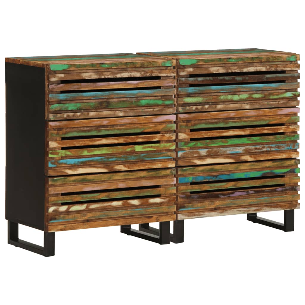 Dressoirs 2 st 60x34x75 cm massief acaciahout
