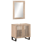 2-Piece Bathroom Vanity Set Solid Mango Wood