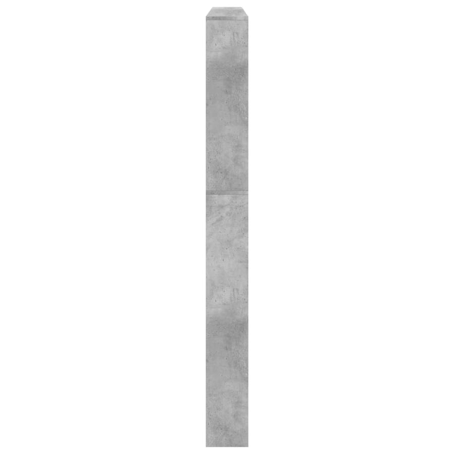 Schoenenkast Met Spiegel 5-Laags 63X7X69,5 Cm Betongrijs