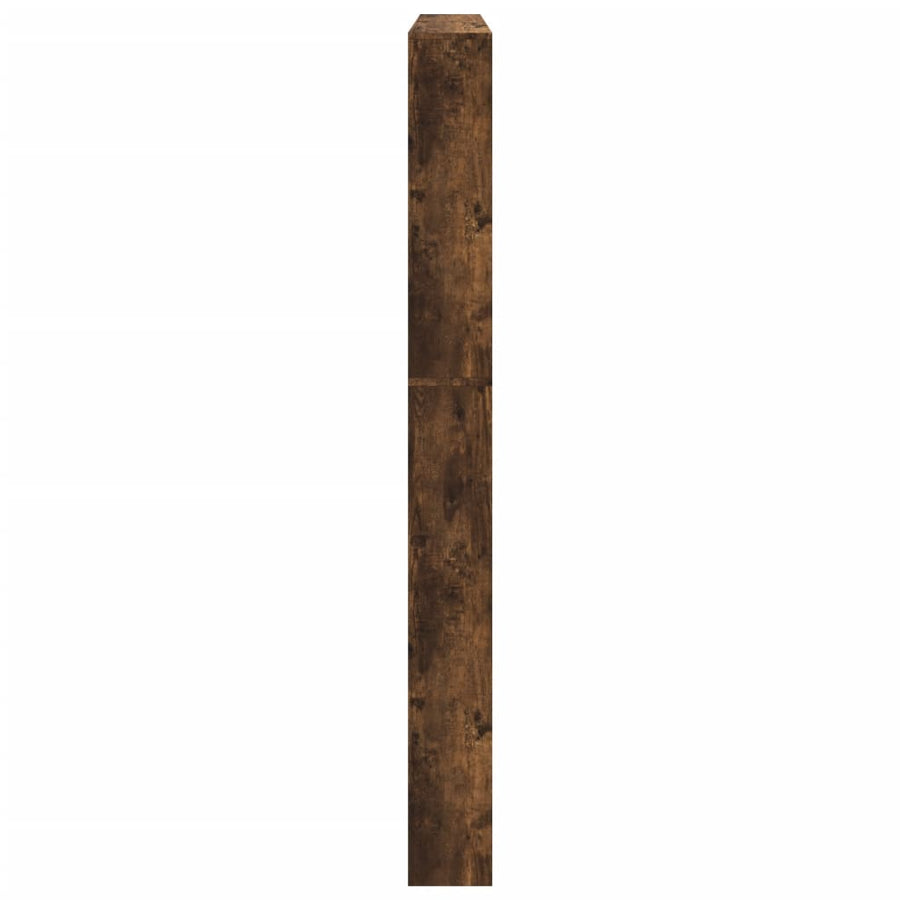 Schoenenkast Met Spiegel 5-Laags 63X7X69,5 Cm Gerookt eiken