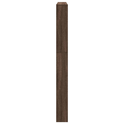 Schoenenkast met spiegel 5-laags 63x17x169,5 cm bruineikenkleur