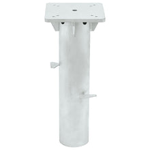 Parasolvoet voor in de grond 16x16x39,5 cm staal zilverkleurig