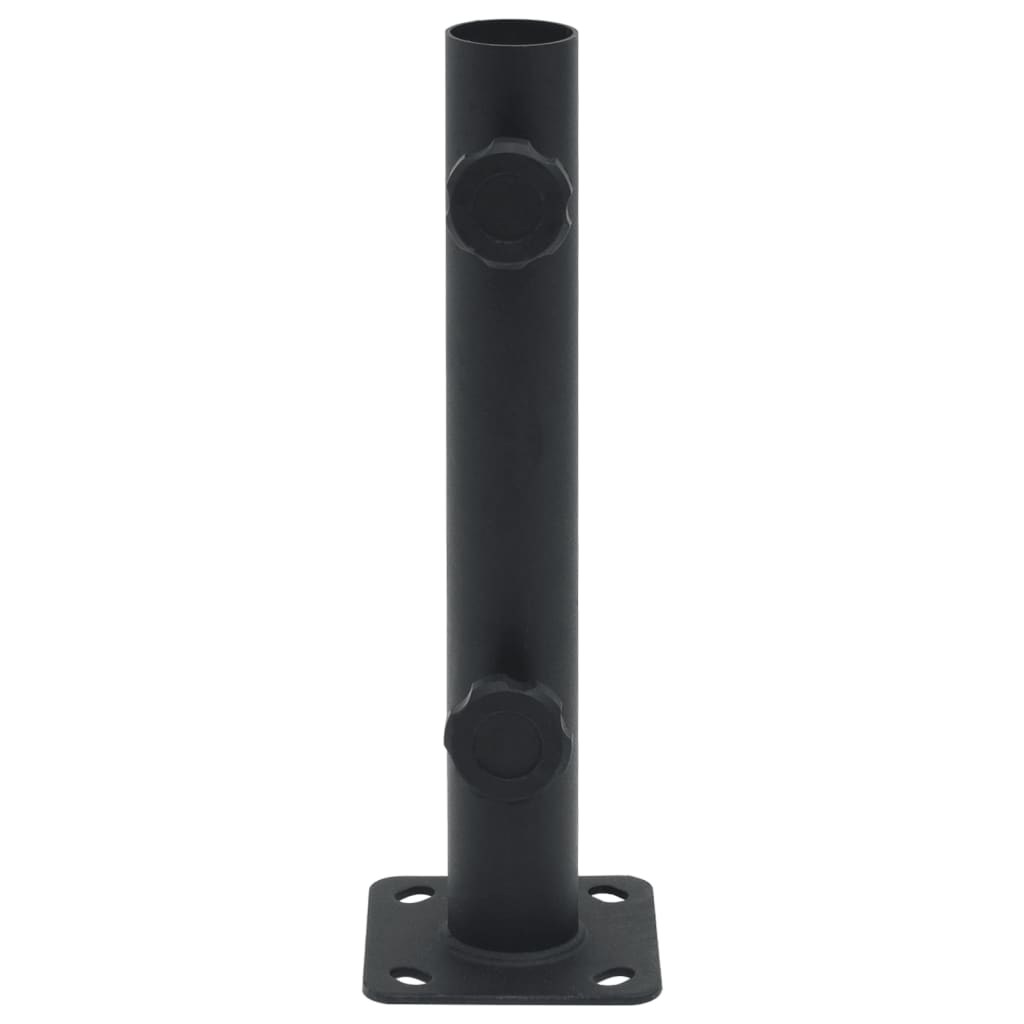 Parasolvoet voor Ø32/34/38 mm stok staal matzwart