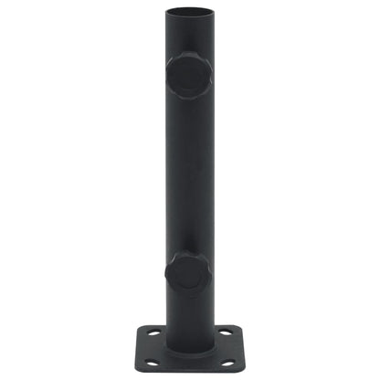Parasolvoet voor Ø32/34/38 mm stok staal matzwart