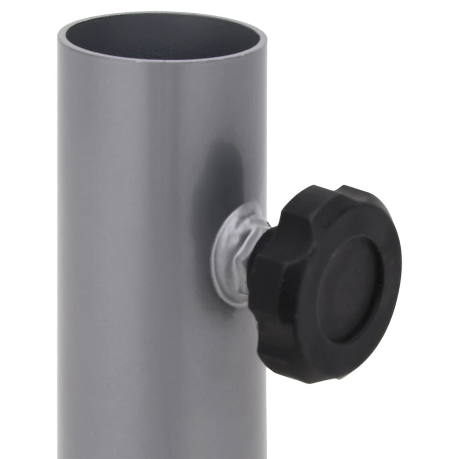 Parasolvoet Voor Ø32/34/38 Mm Stok Staal Kleurig Zilver