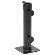 Parasolvoet staal matzwart Ø38/48 mm