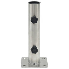 Parasolvoet voor Ø38/48 mm stok staal zilverkleurig