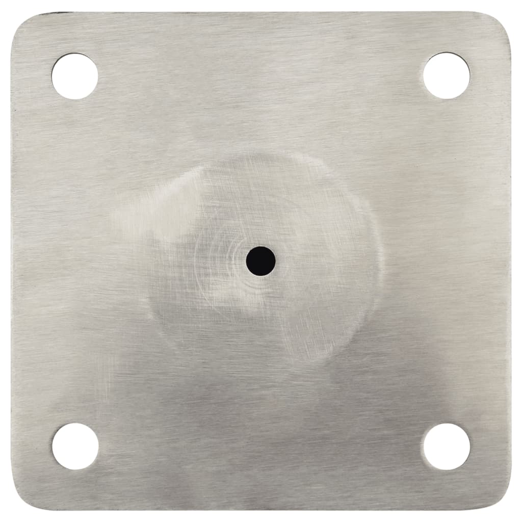 Parasolvoet voor Ø38/48 mm stok staal zilverkleurig