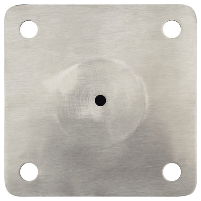 Parasolvoet voor Ø38/48 mm stok staal zilverkleurig