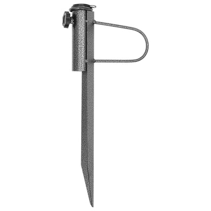 Parasolstandaards Met Pennen 2 St 19X42 Cm Gegalvaniseerd Staal