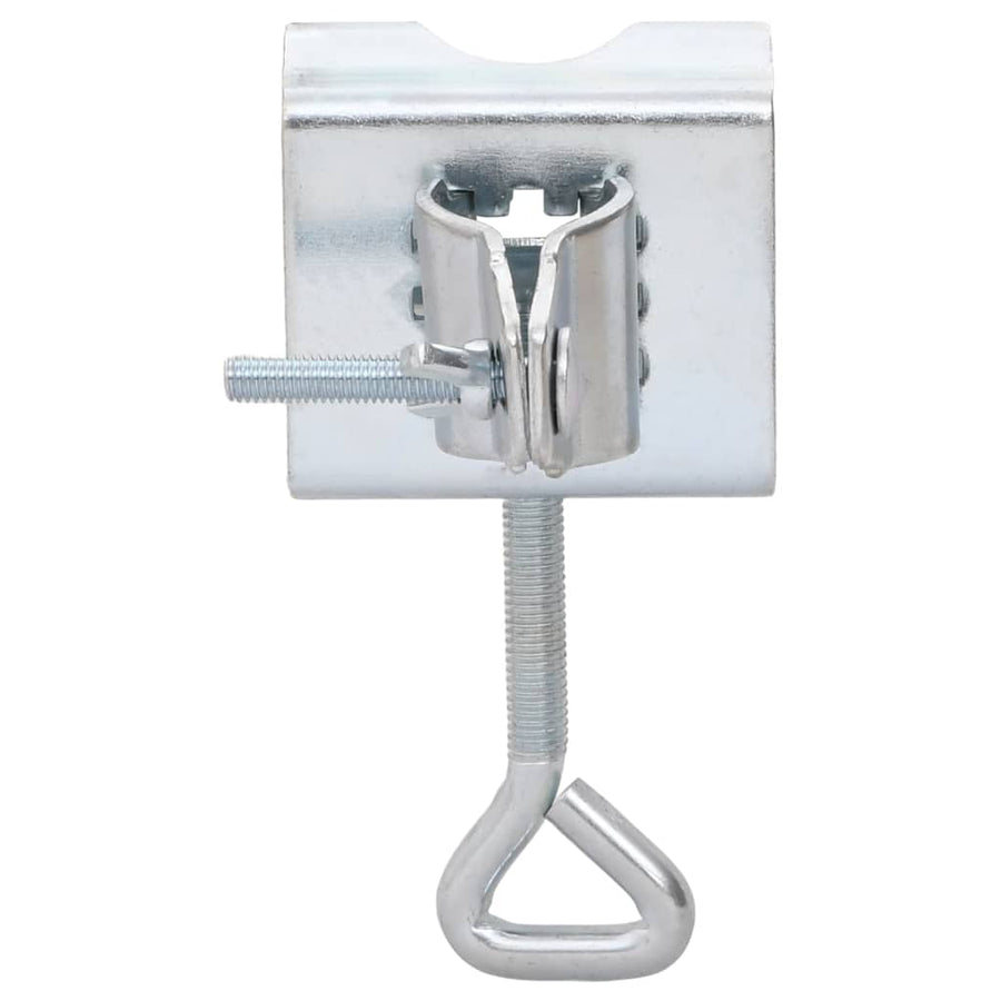Parasolklemmen voor balkon 2 st 32 mm gegalvaniseerd staal