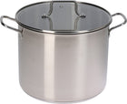 Excellent Houseware Stainless Steel Soup Pot With Glass Lid 24cm
