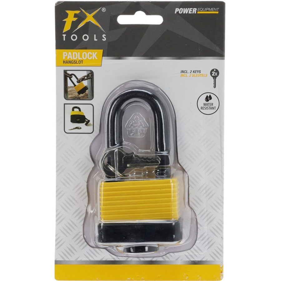 Fx Tools Hangslot Met Sleutel Zwart/Geel