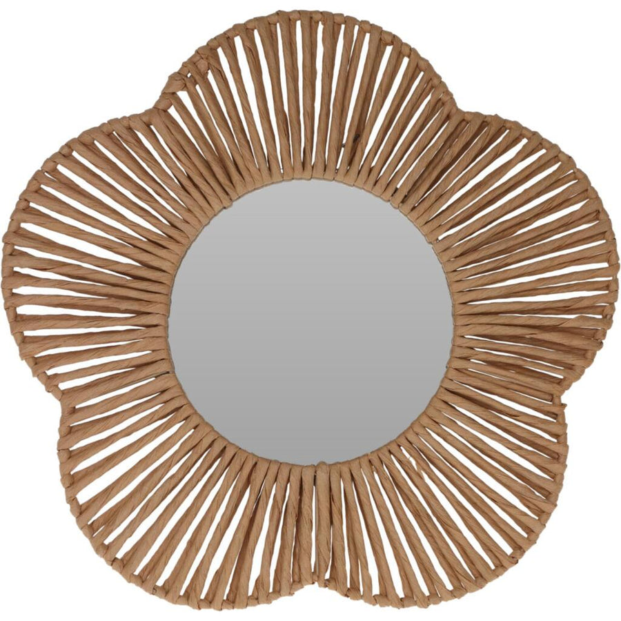 Overige Merken Spiegel Bloem 38 Cm Papier/Beige