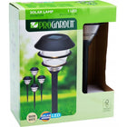 Solar tuinlampen set 4 stuks zwart 13x41,5 cm