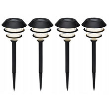 Pro Garden Solar Tuinlampen 4 Stuks Zwart
