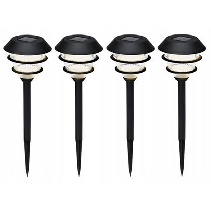 Pro Garden Solar Tuinlampen 4 Stuks Zwart