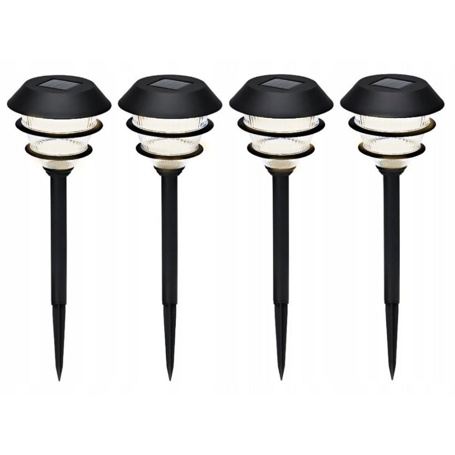 Pro Garden Solar Tuinlampen 4 Stuks Zwart