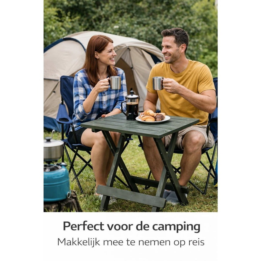 Overige Merken Hem Campingtafel 50X43X43 Saliegroen/Kunststof