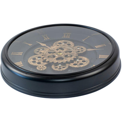 Excellent Houseware Analoge Wandklok 40 Cm Goud/Zwart