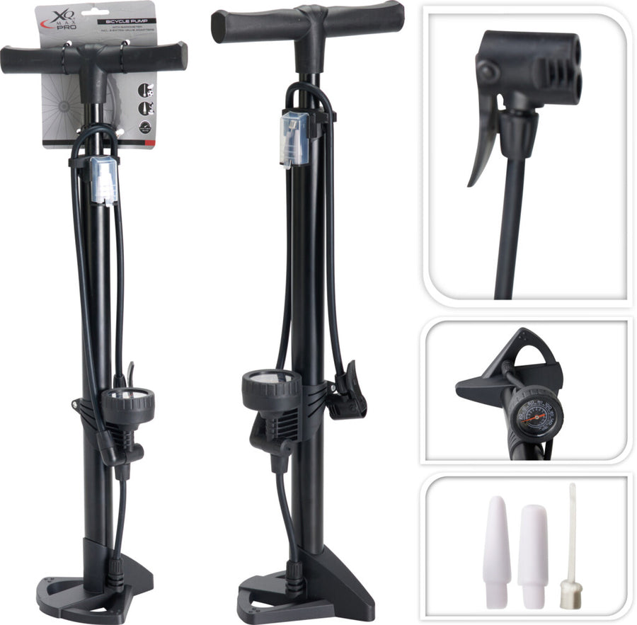 Excellent Houseware Fietspomp Staand 60Cm Zwart