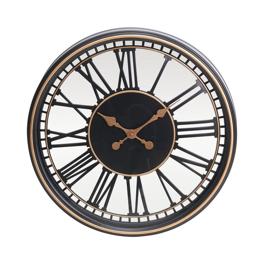 Overige Merken Analoge Wandklok 49.5 Cm Zwart/Goud