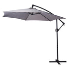 Hangende parasol 300 cm grijs