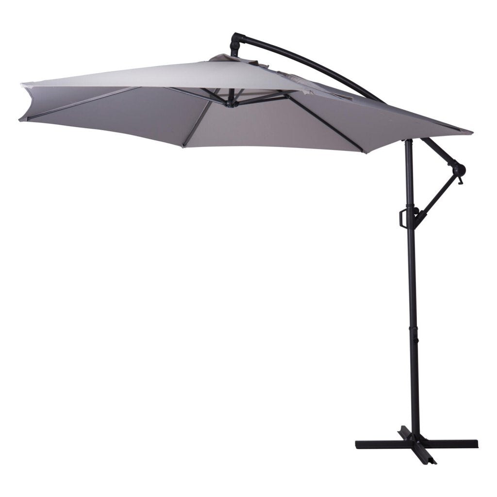 Overige Merken Hangende Parasol 300 Cm Grijs