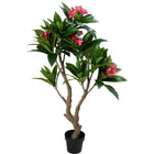 Kunstplant Plumeria 75x150 cm roze groen