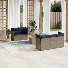 6-Delige Loungeset Met Kussens Poly Rattan