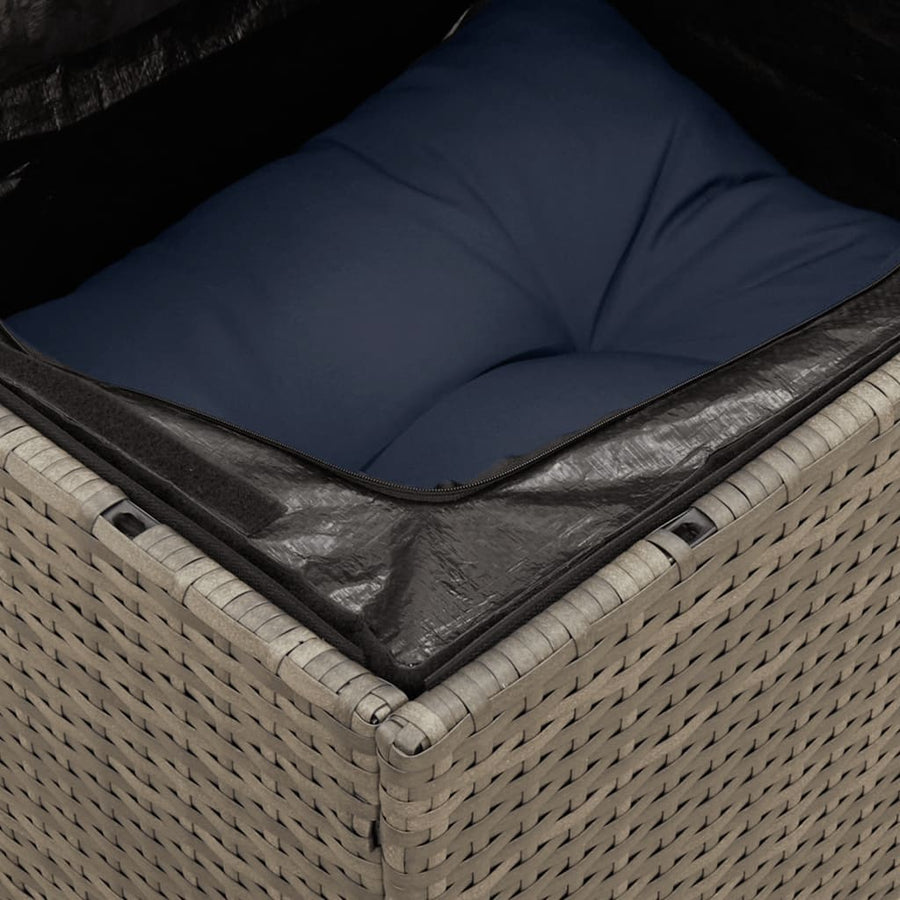 10-Delige Loungeset Met Kussens Poly Rattan