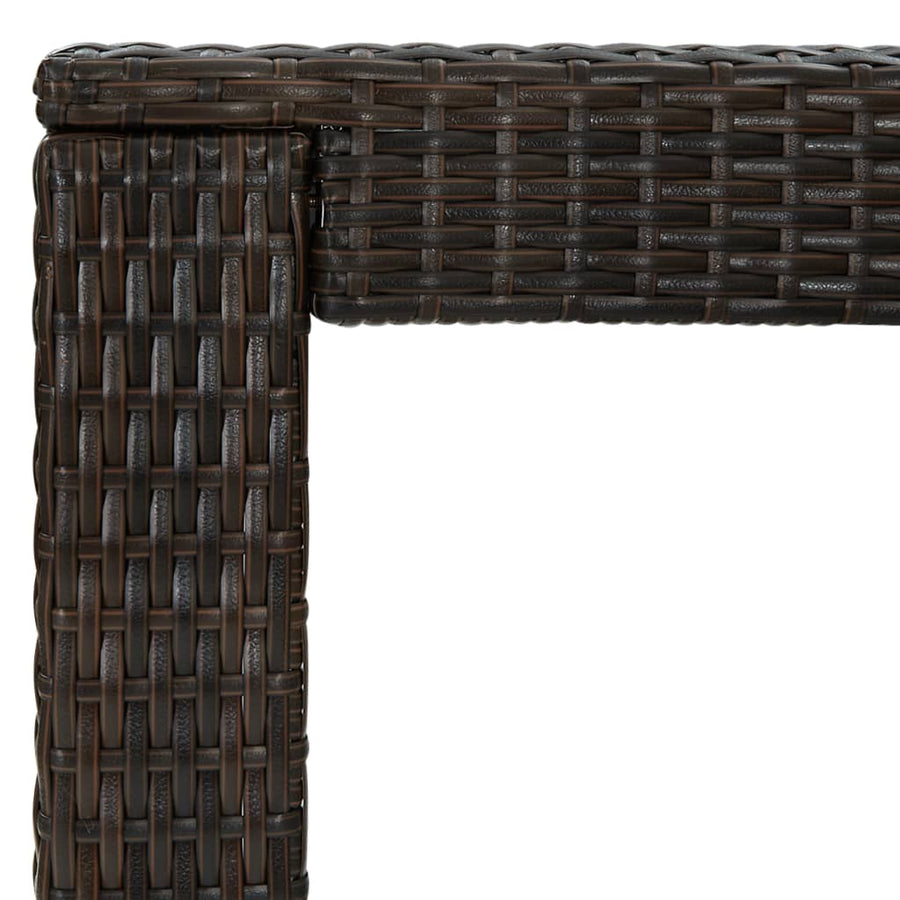 7-Delige Tuinbarset Met Kussens Poly Rattan 6