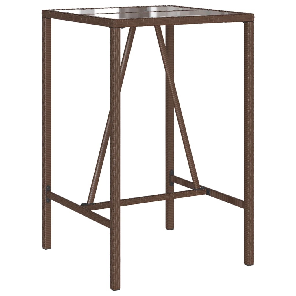 3-Delige Tuinbarset Met Kussens Poly Rattan 2