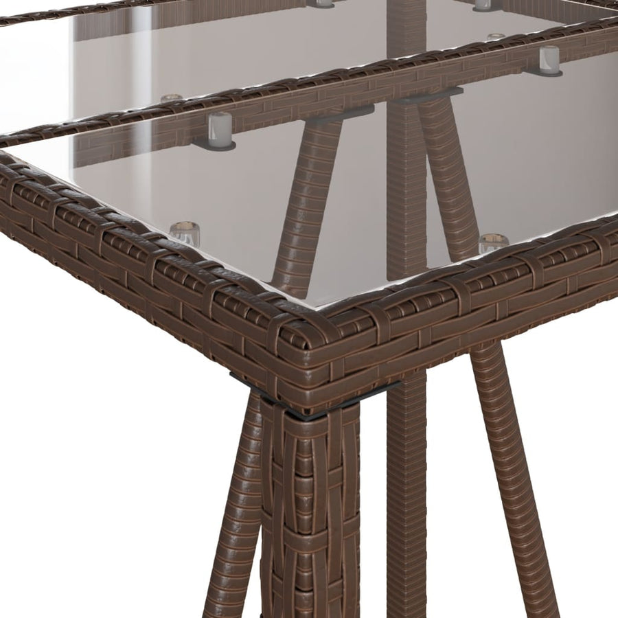 3-Delige Tuinbarset Met Kussens Poly Rattan 2